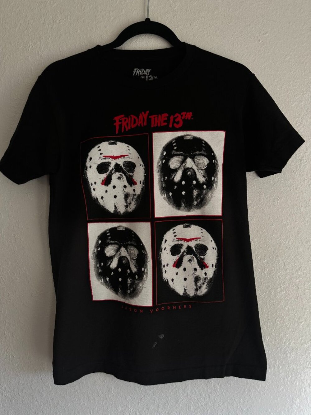 Friday the 13th Jason Voorhees Mask Black Graphic T-Shirt